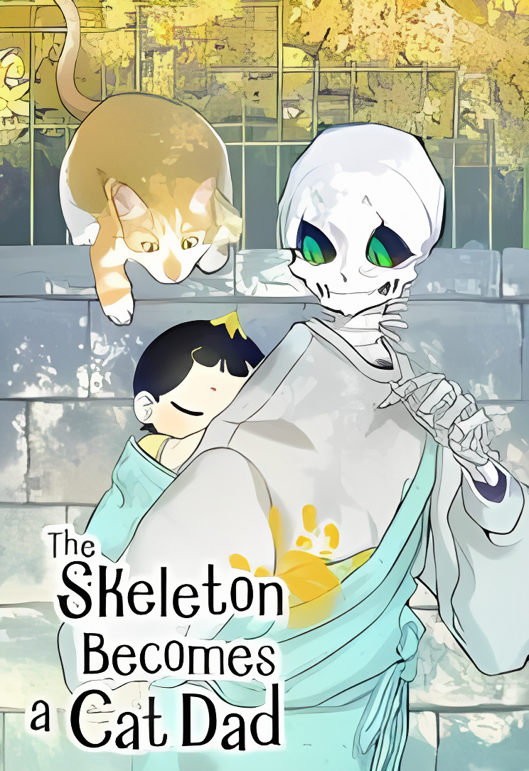 The skeleton became a cat dad